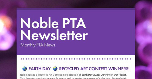 Noble PTA Newsletter