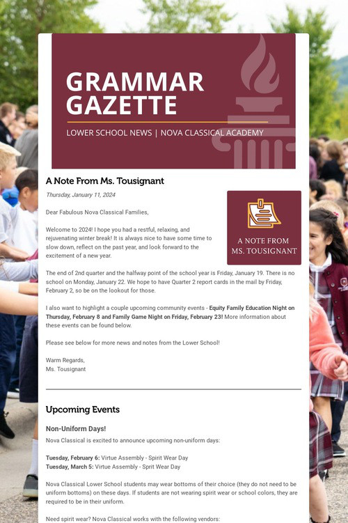 GRAMMAR GAZETTE