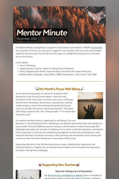 Mentor Minute