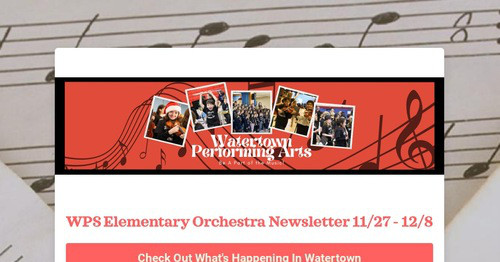 WPS Elementary Orchestra Newsletter