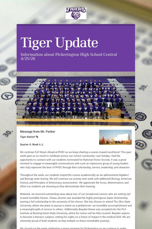 Tiger Update