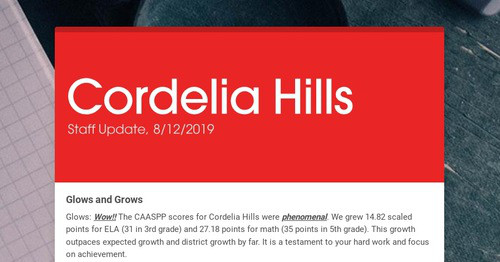 Cordelia Hills | Smore Newsletters