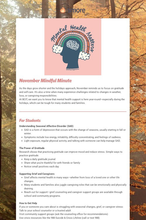 The Mindful Minute