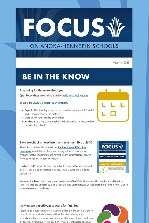 FOCUS on Anoka-Hennepin - Aug. 2025