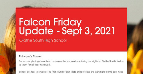 Falcon Friday Update - Sept 3, 2021