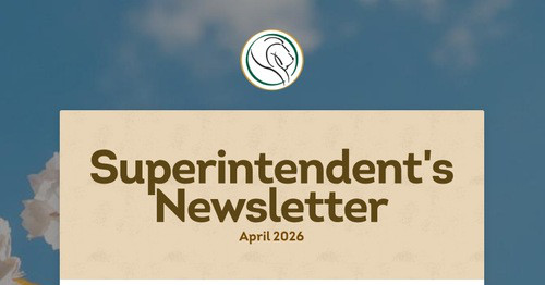 Superintendent's Newsletter