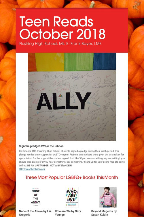 Teen Reads October 2018