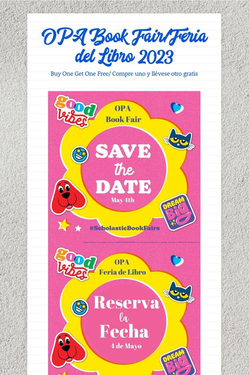 OPA Book Fair/Feria del Libro 2023