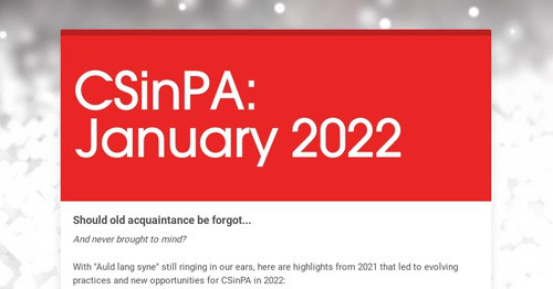 CSinPA: January 2022