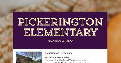 Pickerington Elementary Smore Newsletters Pickerington Elementary Smore Newsletters