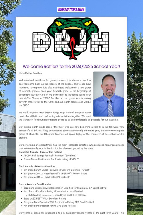 Rattler Welcome