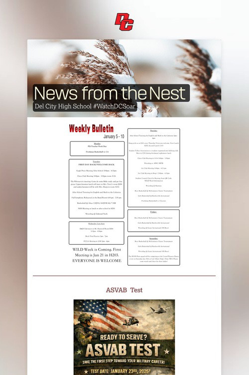 News from the Nest