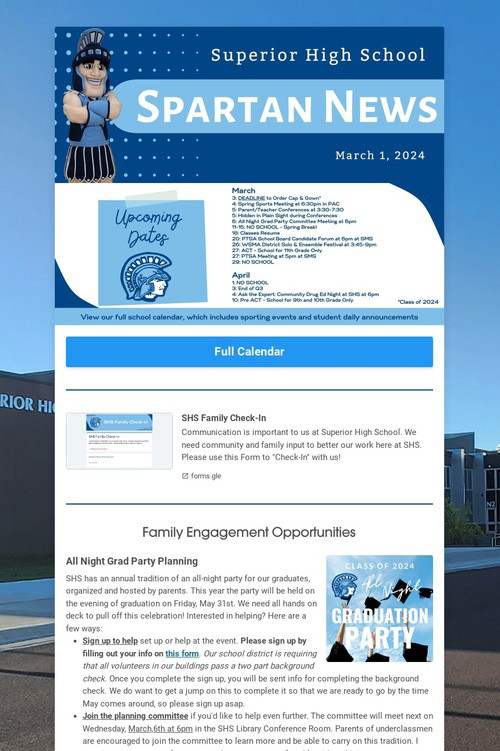 SHS Family News