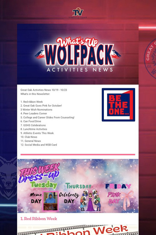What's Up Wolfpack 10/19 - 10/23