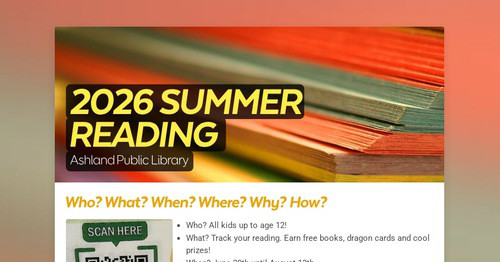 2026 SUMMER READING