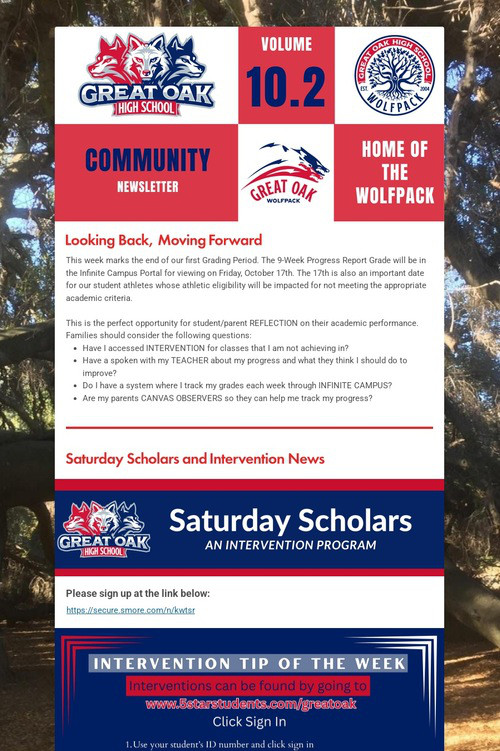 Great Oak - Newsletter Volume 10.2