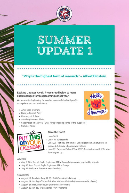 Summer Update 1