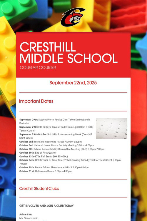 CRESTHILL MIDDLE SCHOOL