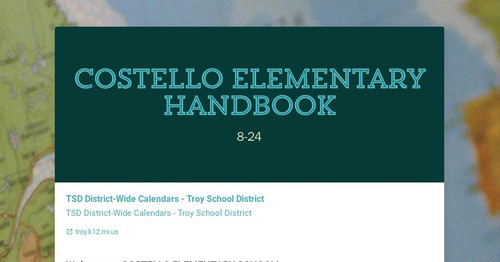 Costello Elementary Handbook