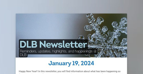 DLB Newsletter