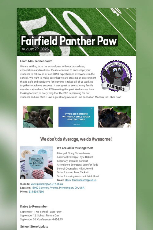 Fairfield Panther Paw