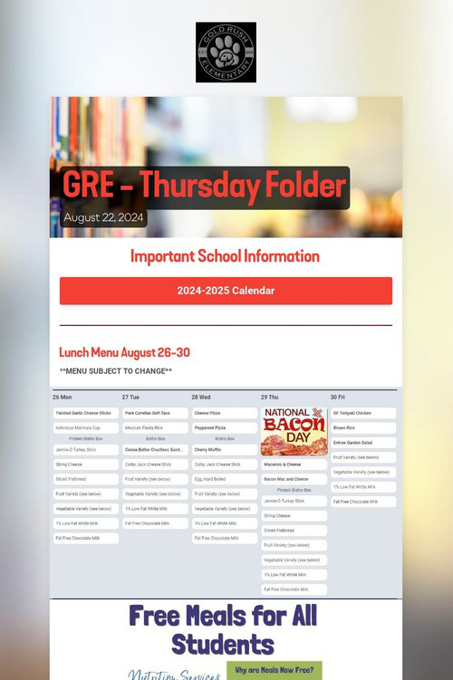 GRE - Thursday Folder