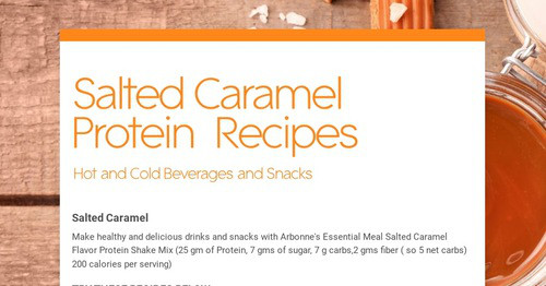 Salted Caramel Protein Recipes