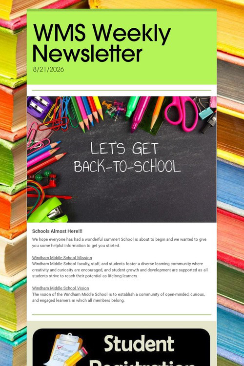 WMS Weekly Newsletter