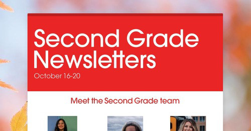 Second Grade Newsletters