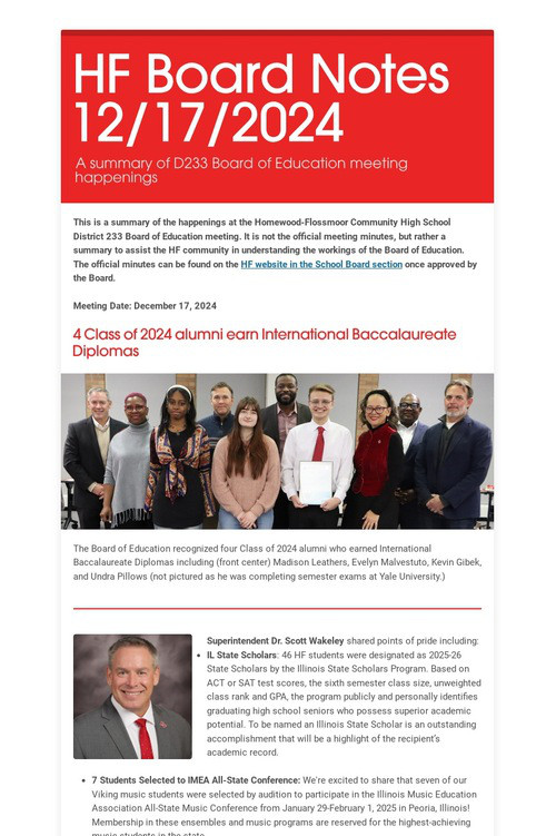 HF Board Notes 12/17/2024