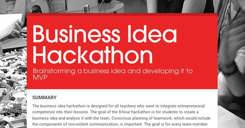Business Idea Hackathon