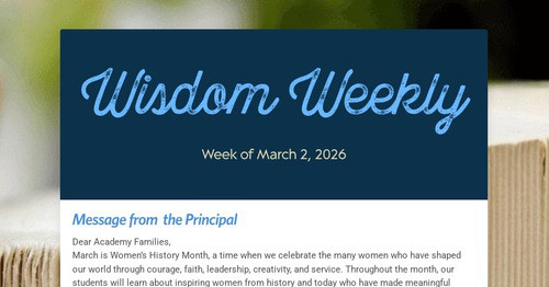 Wisdom Weekly - March 2, 2026