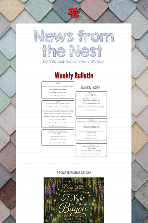 News from the Nest