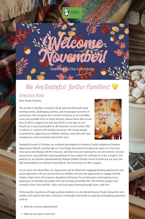 Welcome November!