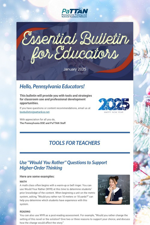 Essential Bulletin for Educators
