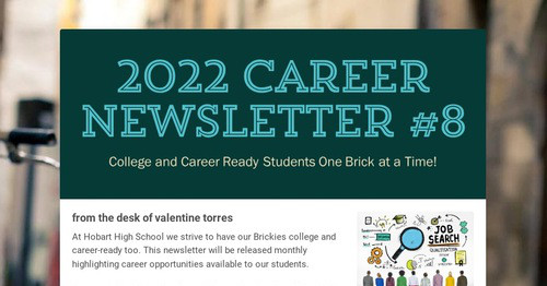 2022 Career Newsletter #8