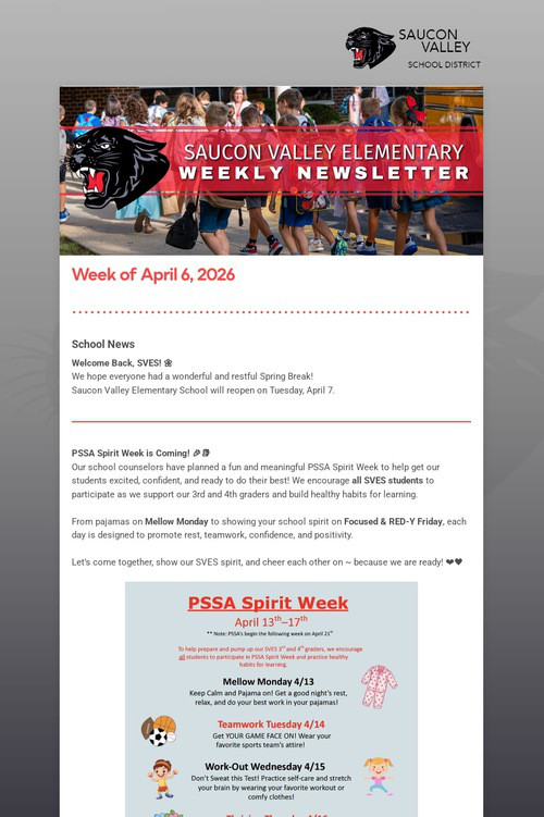 SVES Weekly Newsletter