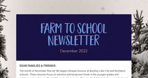 Farm to School Newsletter