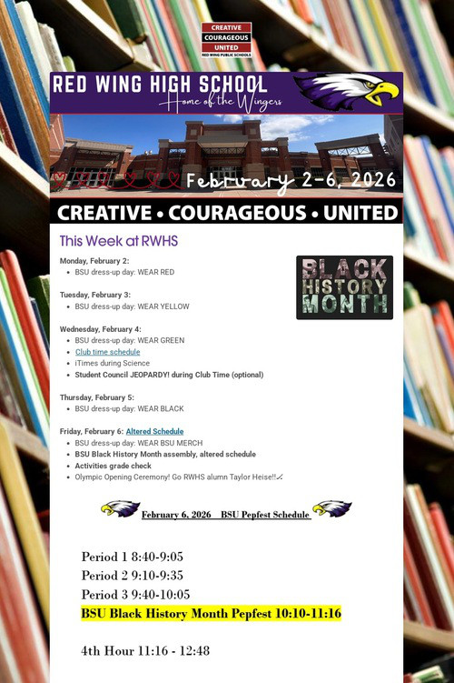 RWHS Student Newsletter