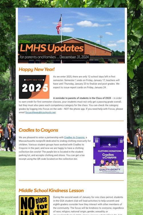 LMHS Updates