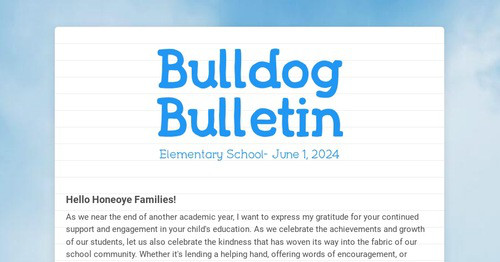 Bulldog Bulletin