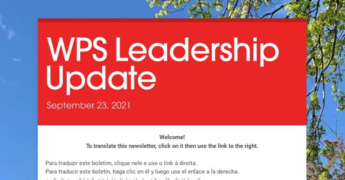 WPS Leadership Update