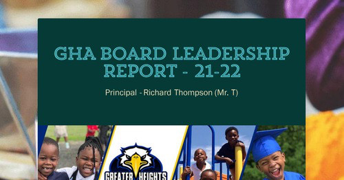 GHA Board Leadership Report - 21-22