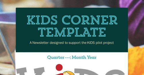 KIDS Corner TEMPLATE | Smore Newsletters