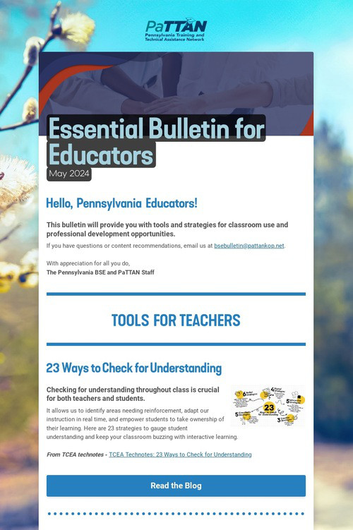 Essential Bulletin for Educators