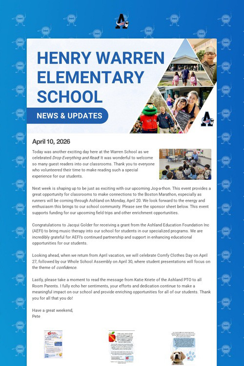 Warren School Weekly Update