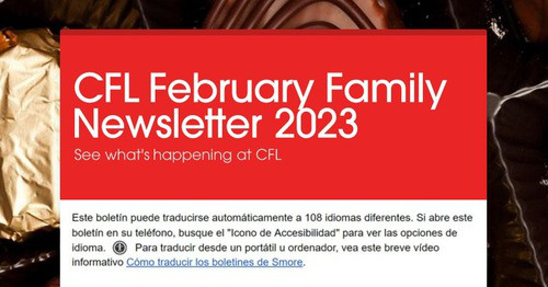 CFL February Family Newsletter 2023