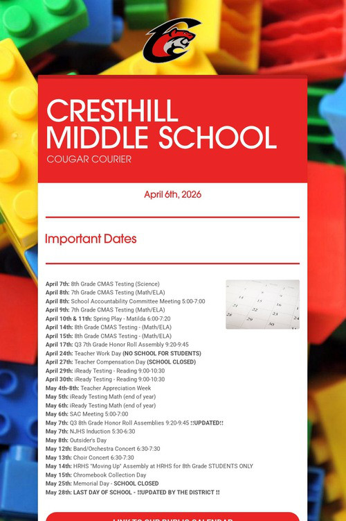 CRESTHILL MIDDLE SCHOOL