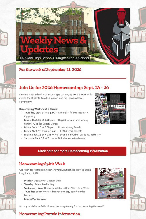 Weekly News & Updates