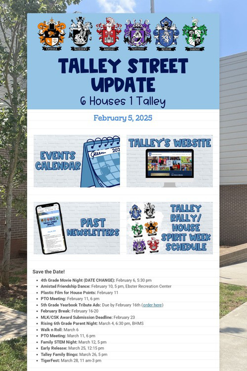 Talley Street Update